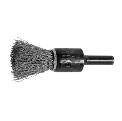 1/2 CRIMPED WIRE END BRUSH .010 SS WIRE,