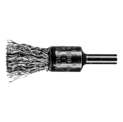 1/2 CRIMPED WIRE END BRUSH .020 SS WIRE,