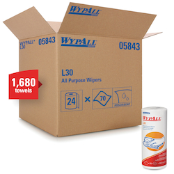 L30 WYPALL PAPER TOWELS (CASE OF 24 ROLLS)