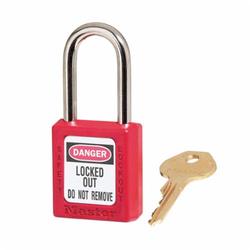 410 RED THERMOPLASTIC SAFETY LOCKOUT PADLOCK