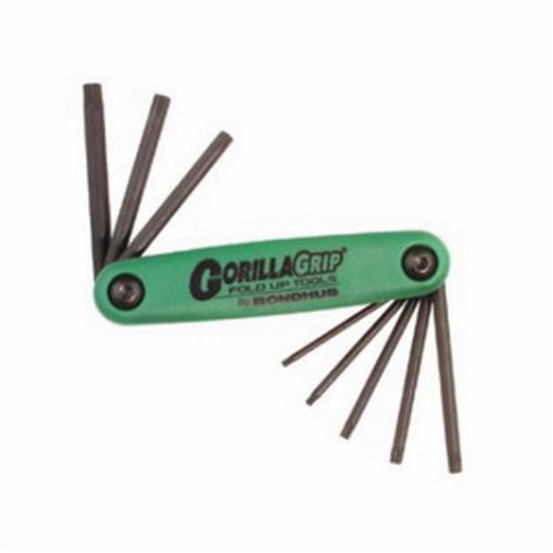 TF8S 8PC T6-T25 TORX GORILLA GRIP FOLD-UP SET