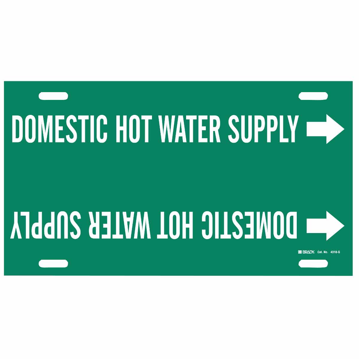 DOMESTIC HOT WATER SUPPLY WHITE / GREEN