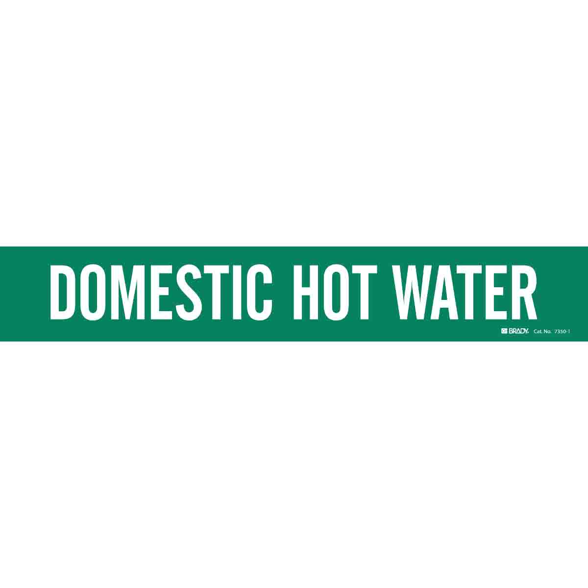DOMESTIC HOT WATER WHITE / GREEN