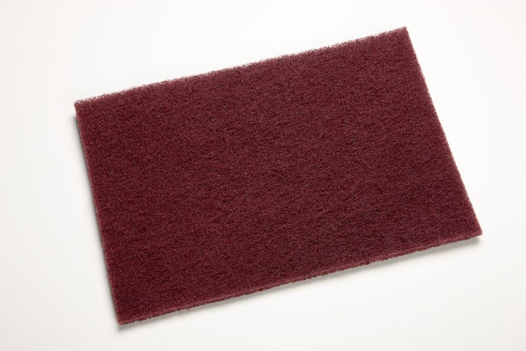 6" x 9" 7447B MAROON SCOTCHBRITE HAND PADS