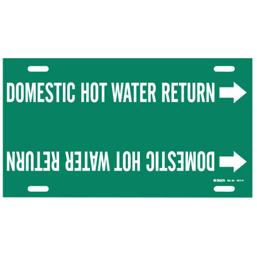 DOMESTIC HOT WATER RETURN WHITE / GREEN