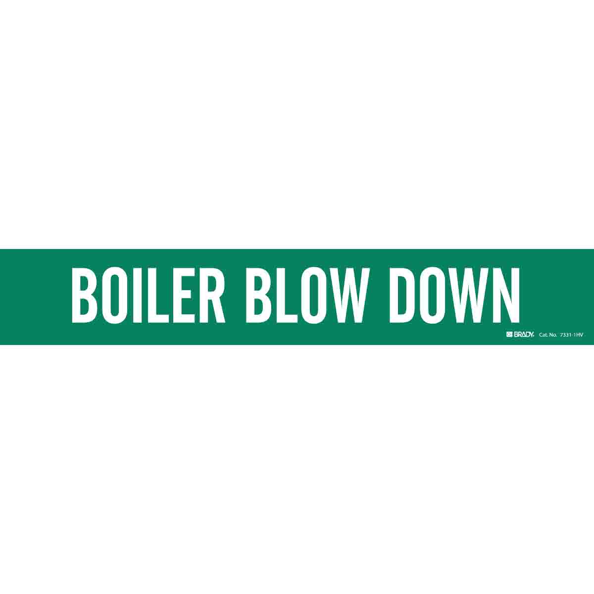 BOILER BLOW DOWN WHITE / GREEN