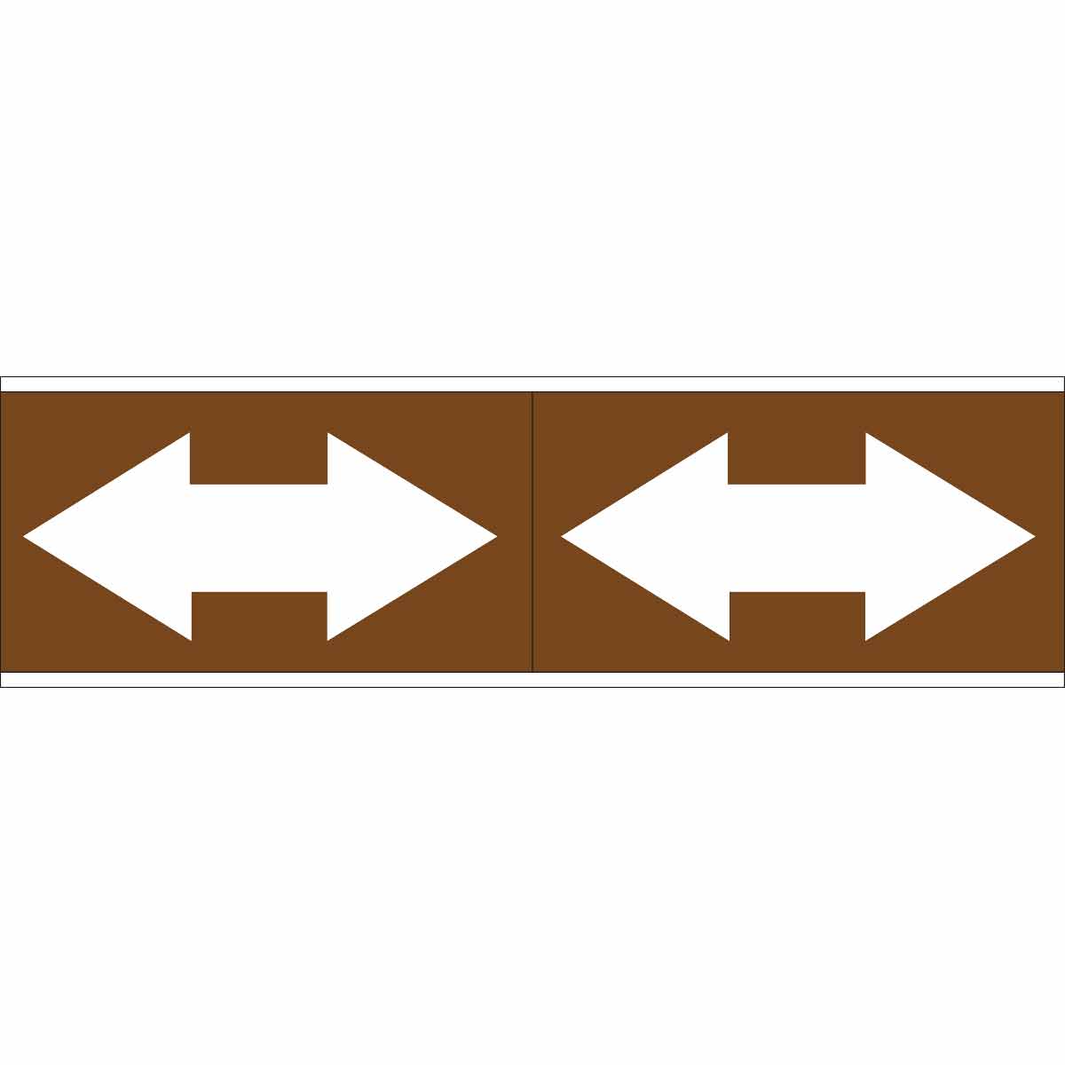 ARROW TAPE WHITE / BROWN
