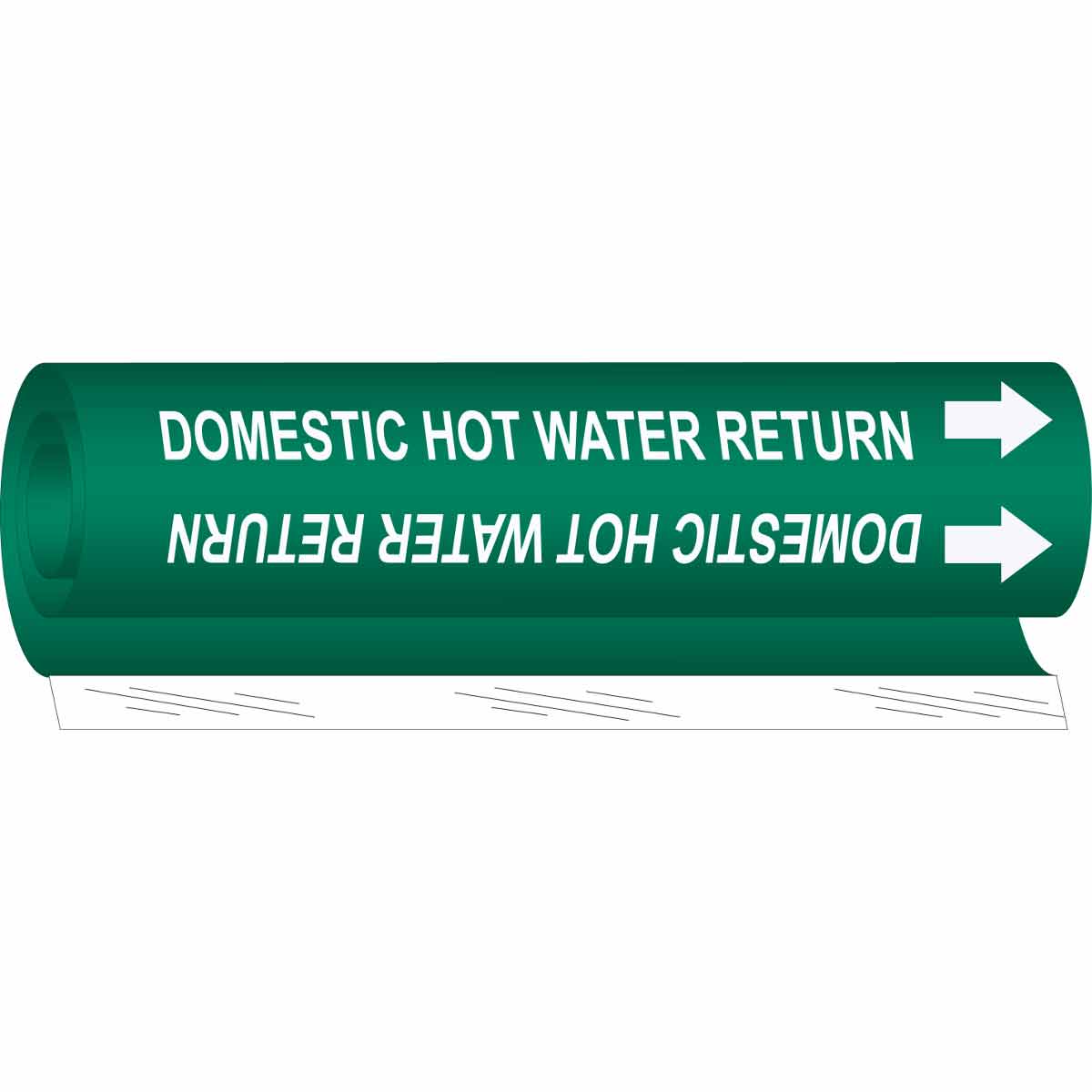 DOMESTIC HOT WATER RETURN WHITE / GREEN