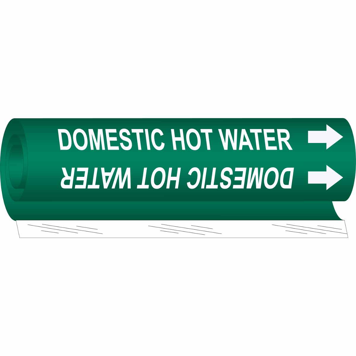 DOMESTIC HOT WATER WHITE / GREEN