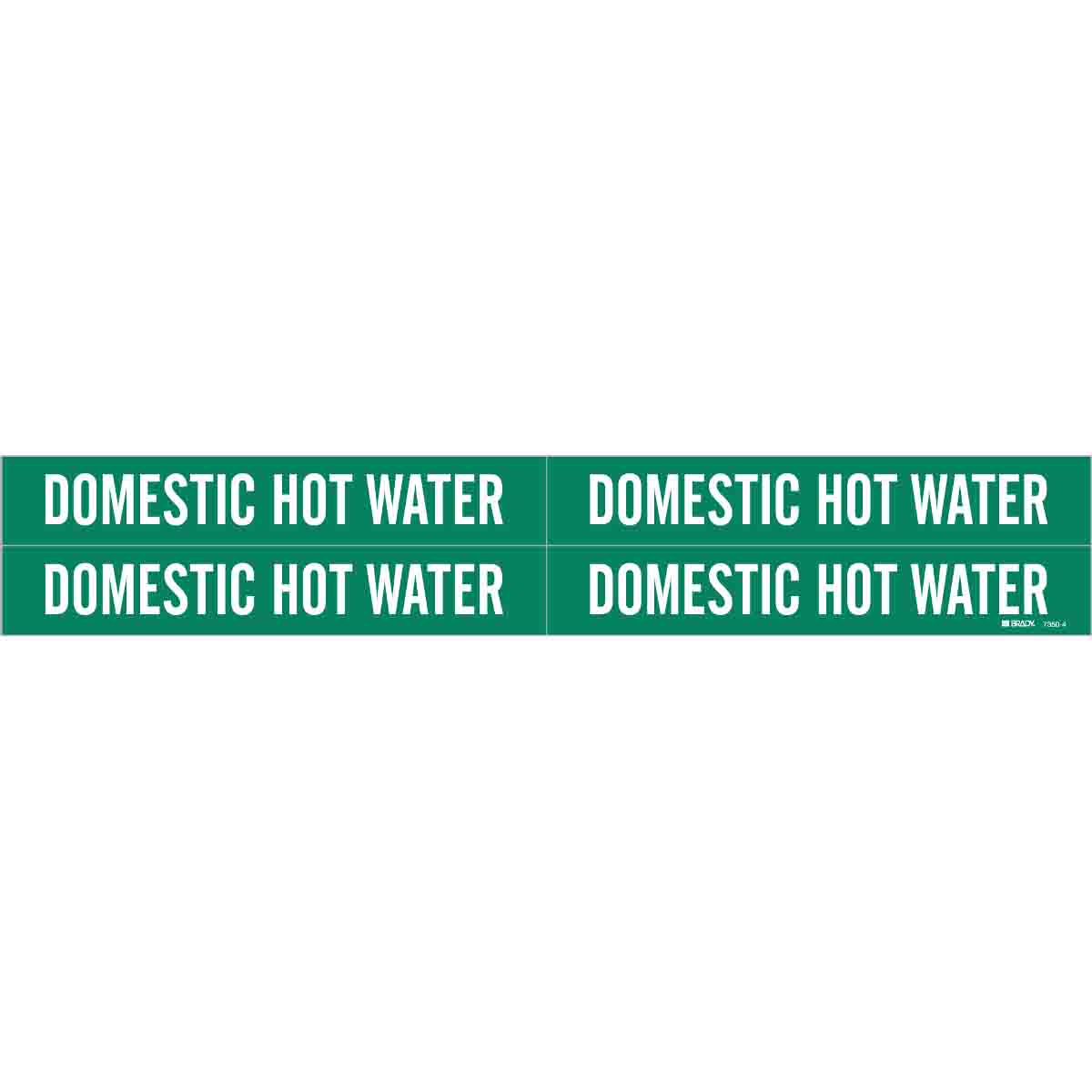 DOMESTIC HOT WATER WHITE / GREEN