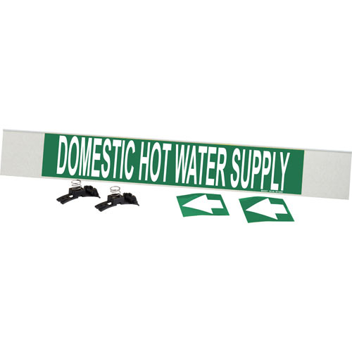 DOMESTIC HOT WATER SUPPLY WHITE / GREEN