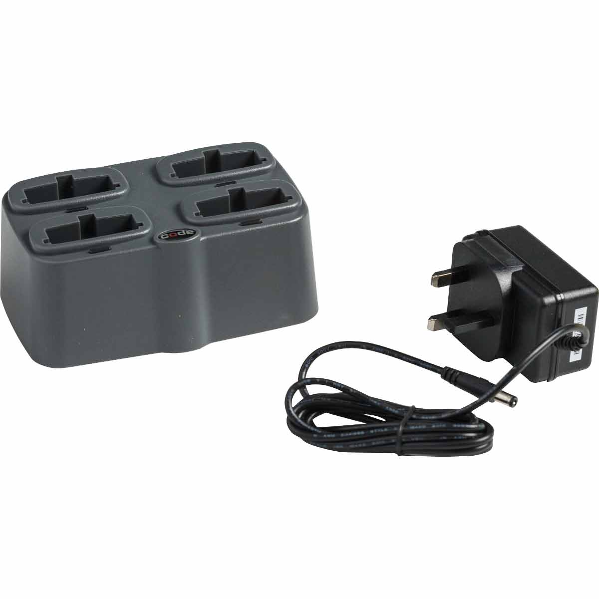 QUAD-BAY B4 BATTERY CHGSTN W/UK PWR SPLY