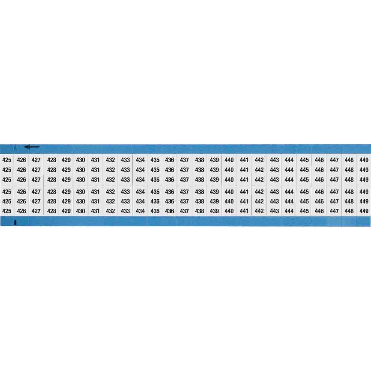 WIRE MARKER, 1.5 IN H WM-425-449-SC-PK