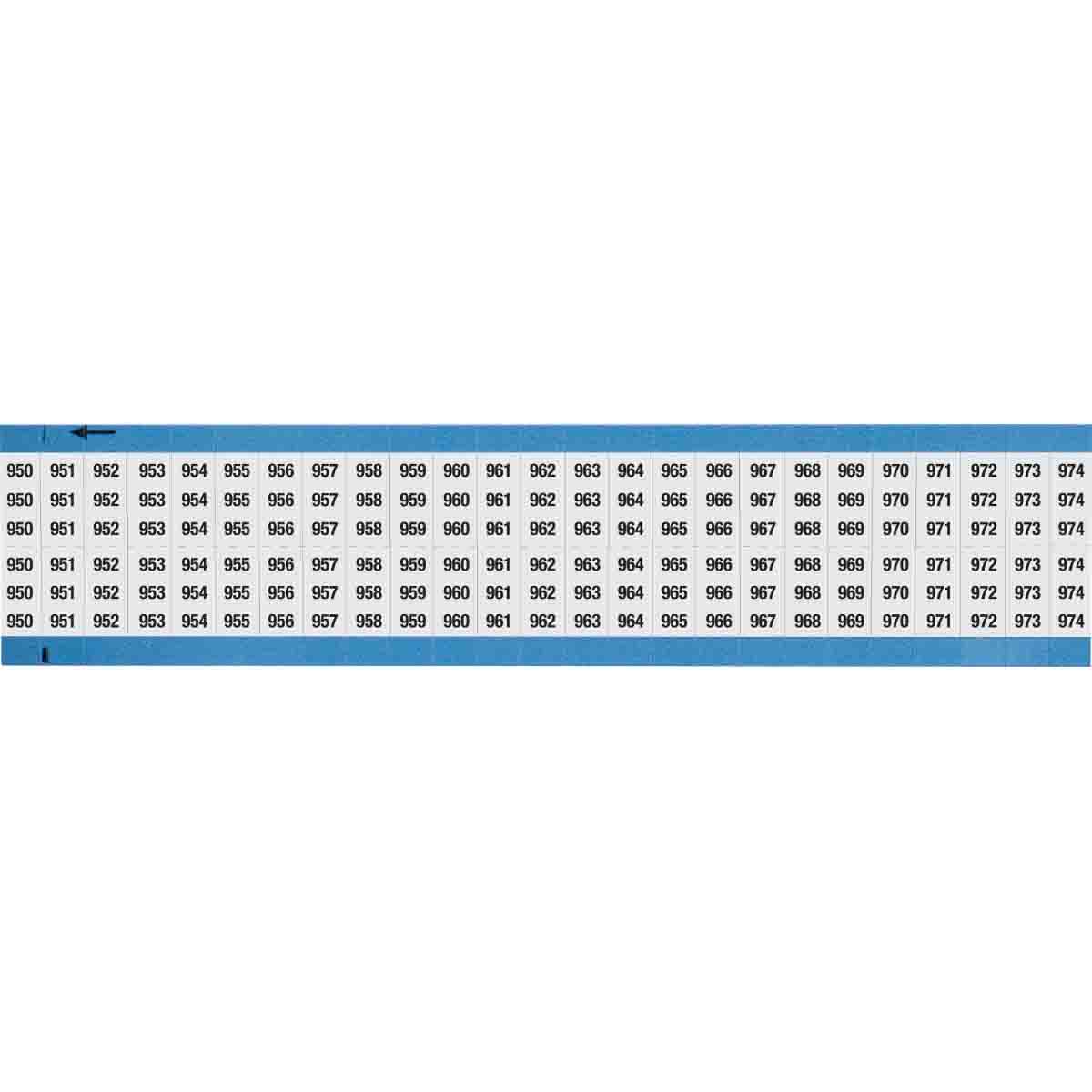 WIRE MARKER, 1.5 IN H WM-950-974-SC-PK