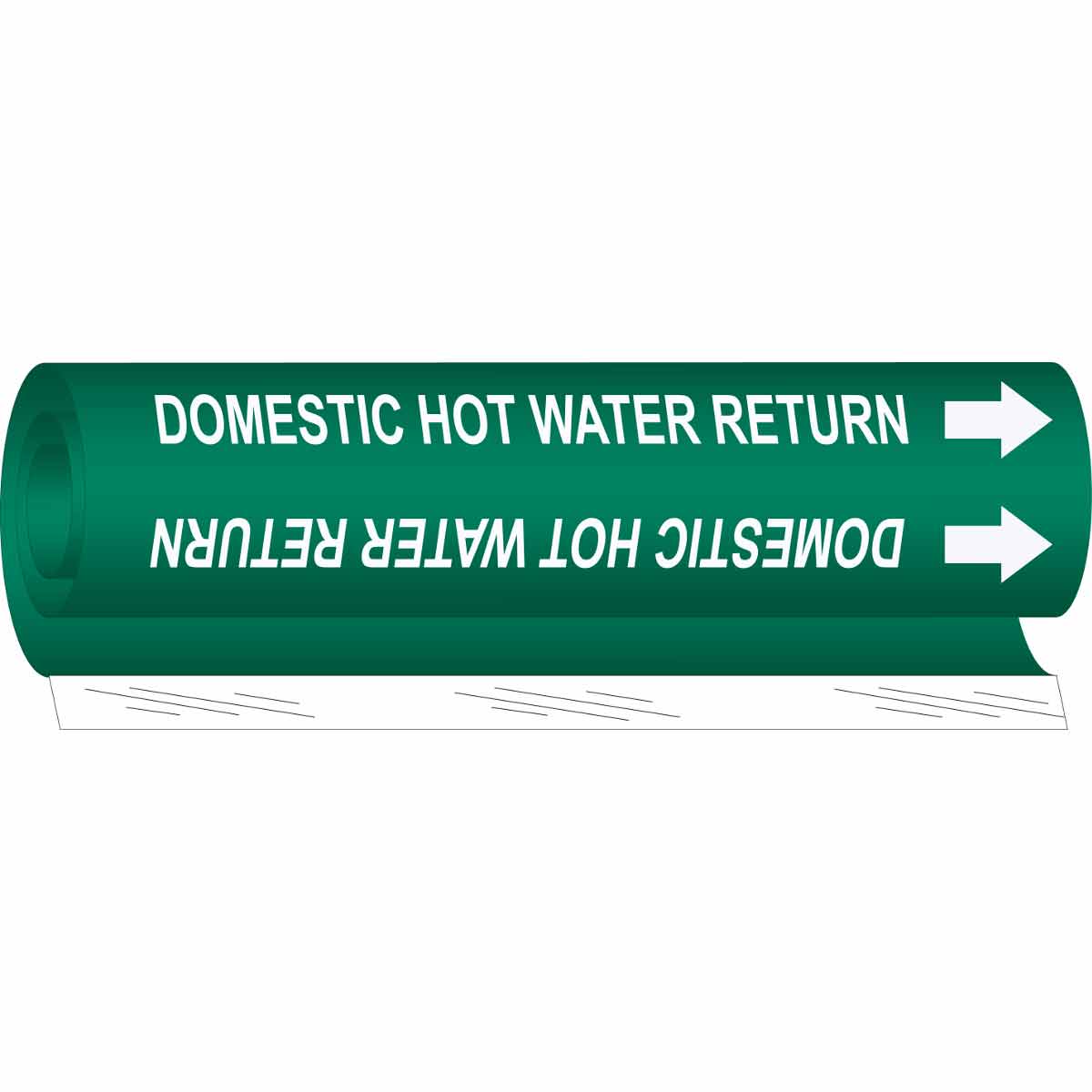 DOMESTIC HOT WATER RETURN WHITE / GREEN