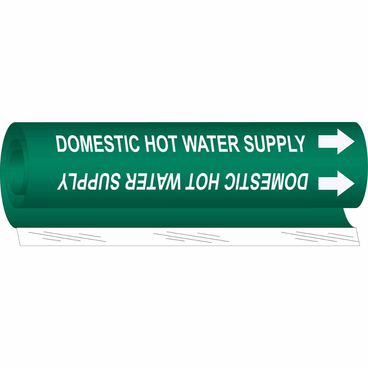 DOMESTIC HOT WATER SUPPLY WHITE / GREEN