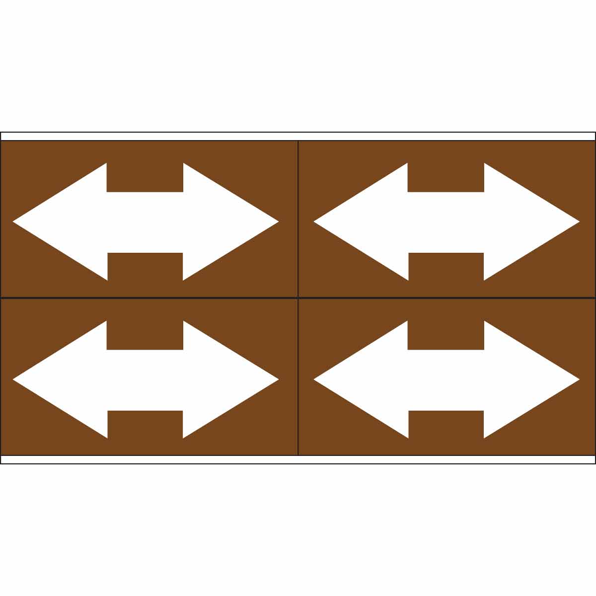 ARROW TAPE WHITE / BROWN