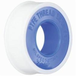 1" x 520" 3.5 Mil Thk White Ind'l PTFE Thread Tape