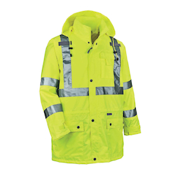 8365 XL LIME GLOWEAR CLASS 3 RAIN JACKET