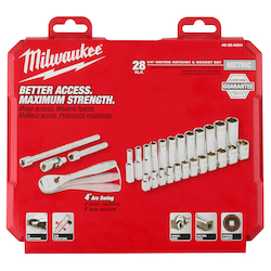 1/4 DRIVE 28PC RATCHET & SOCKET