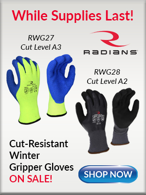 Radians RWG27 and RWG28 Cut Resistant Winter Gripper Gloves
