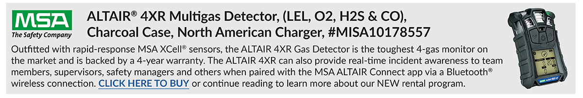 MSA Altair 4XR Product description and image