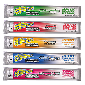 Sqwincher ZERO Sugar Free Formulation Sqweeze Freeze Pops