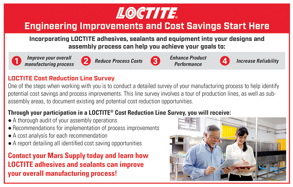 Loctite Engineering Improvements and Costs Savings