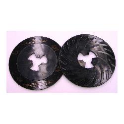 7" RIBBED DISC PAD FACE PLATE