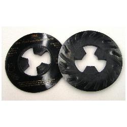 5" BLACK RIBBED DISC PAD FACE PLATE