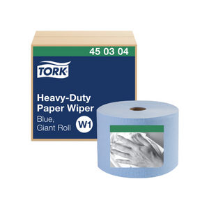 TORK HEAVY-DUTY INDUSTRIAL PAPER WIPER BLUE W1