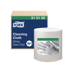 TORK CLEANING CLOTH GIANT ROLL WHITE W1