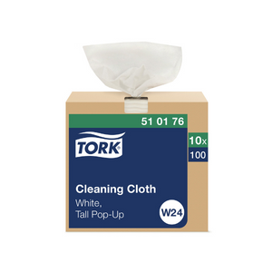 TORK CLEANING CLOTH WHITE W24