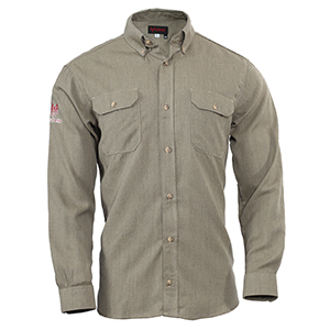 DRIFIRE FR DH AIR CAT2 BUTTON-UP WORKSHIRT KHAKI