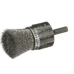 1" x 2-3/4"OAL CRIMPED BRASS WIRE END BRUSH