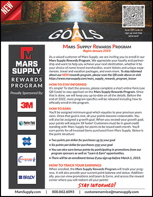 Mars Supply Rewards Program Stay Informed