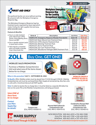 First Aid Only and Zoll BOGO First Responder Supplies