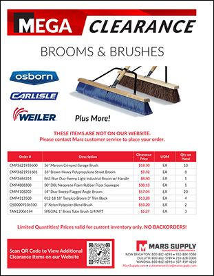 Brooms and Brushes Clearance