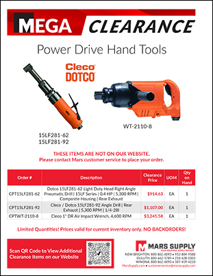 Power Drive Hand Tools Clearance