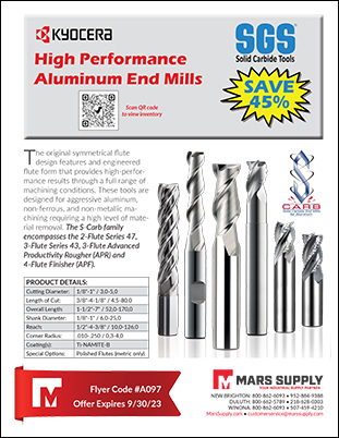 Kyocera SGS S-Carb Aluminum End Mills