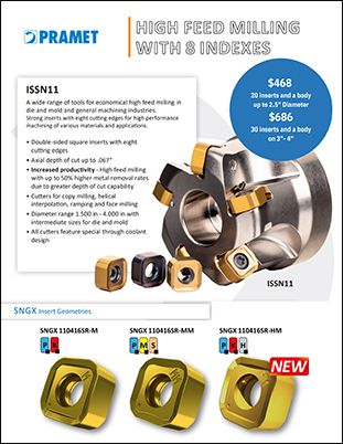 Pramet ISSN11 High Feed Milling Promo