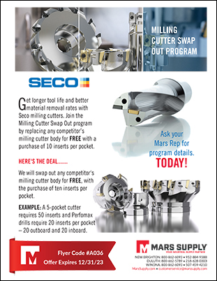 Seco Milling Cutter Swap Out Program