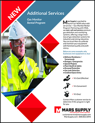 Additional Services Gas Monitor Rental Program