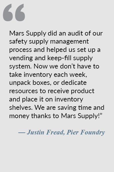Testimonial by Justin Fread or Pier Foundry.