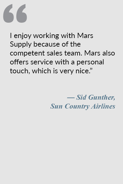Testimonial by Sid Gunther of Sun Country Airlines.